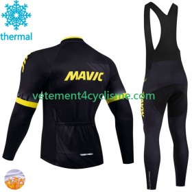Homme Tenue Cycliste Manches Longues et Collant à Bretelles Hiver Thermal Fleece Mavic 2024